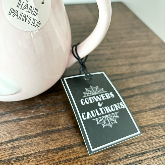 🩷👻Cobwebs & Cauldrons Pink Ghost Mug - Picture 3 of 7